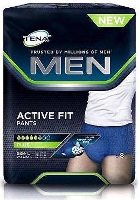 Tena Men Active Fit Plus L Incontinentie - 8 stuks - Incontinentiebroekjes