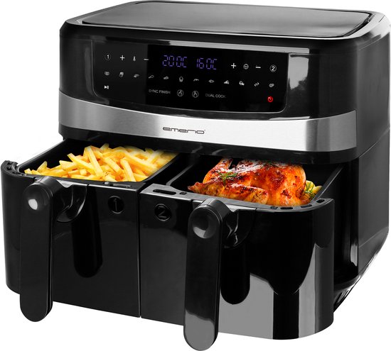EMERIO AF-126672.4 Airfryer 9 l 2400 W Zwart
