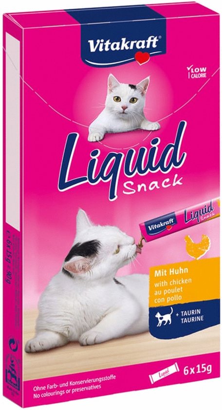 6x15g Friandises liquides Vitakraft poulet