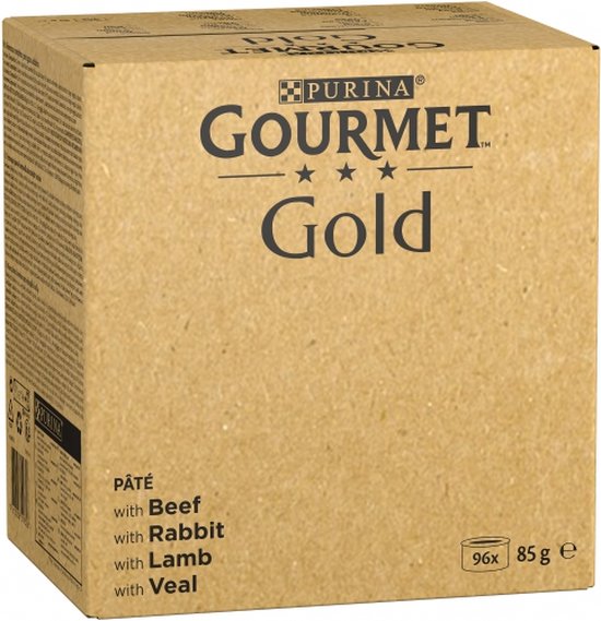 96x85g Jumbopack Gourmet Gold Les Mousselines bœuf