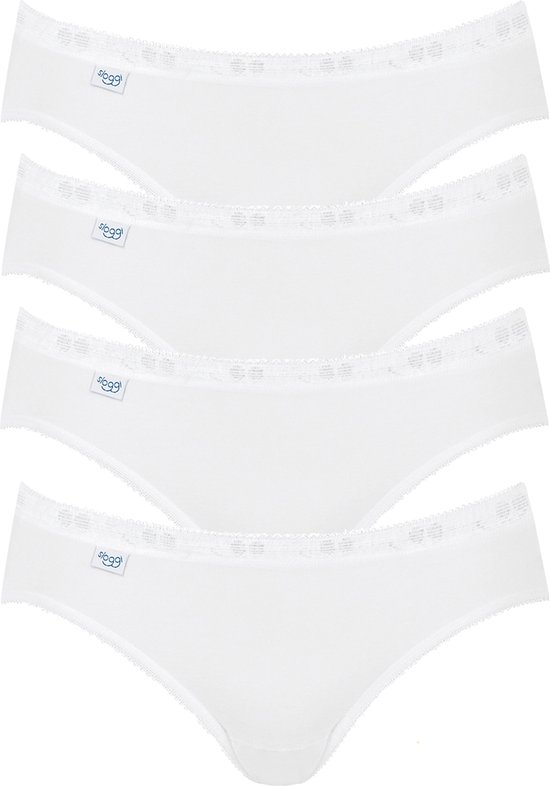 Sloggi Dames Basic+ Mini 4-pack White | Wit | Maat: 40