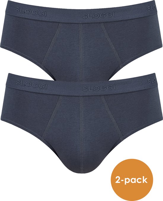 Sloggi Heren 24/7 Midi Stormy Grey 2-Pack GRAU 7
