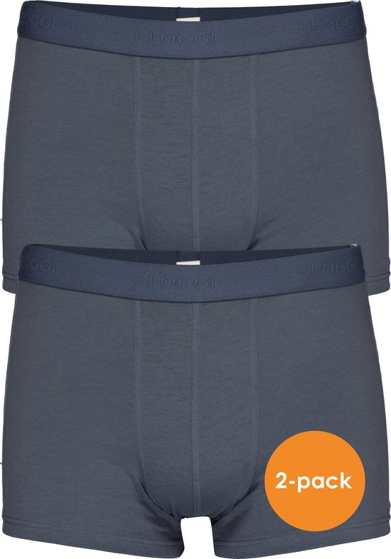 Sloggi Heren 24/7 Short -pack Stormy Grey BLAUW 8