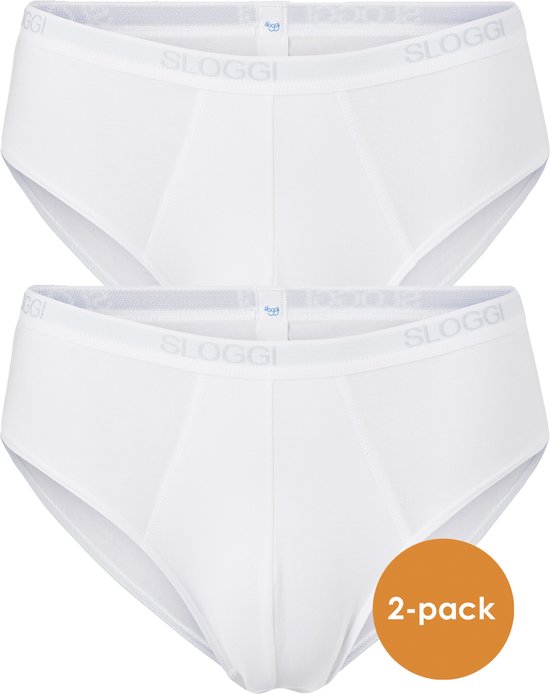 Sloggi Heren Basic Midi 2-Pack White WIT 6