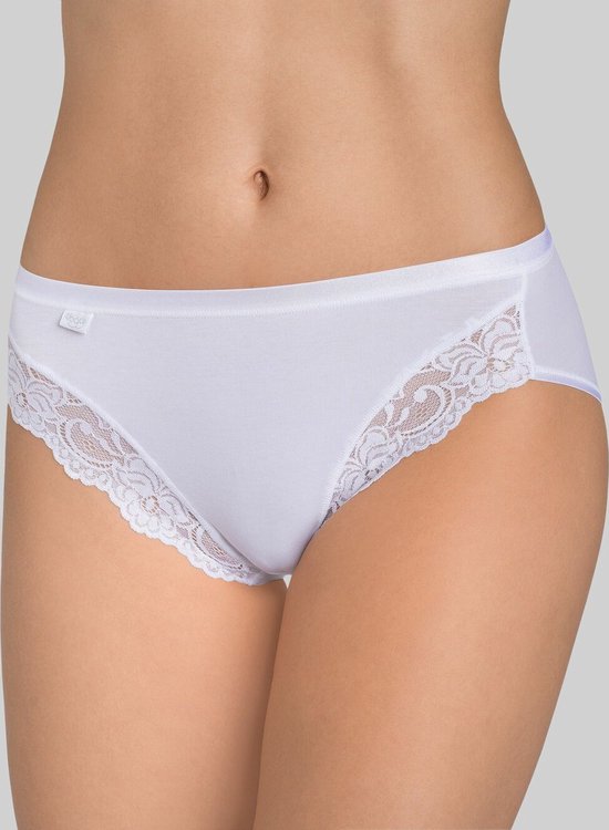 sloggi Romance Dames Tai slip met kant - Wit