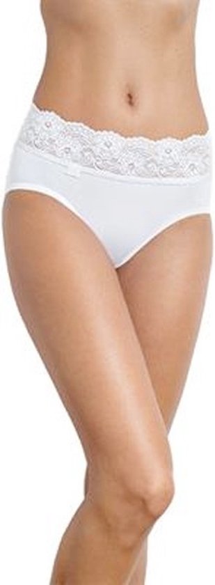 Sloggi Dames Romance Midi White | Wit | Maat: 36