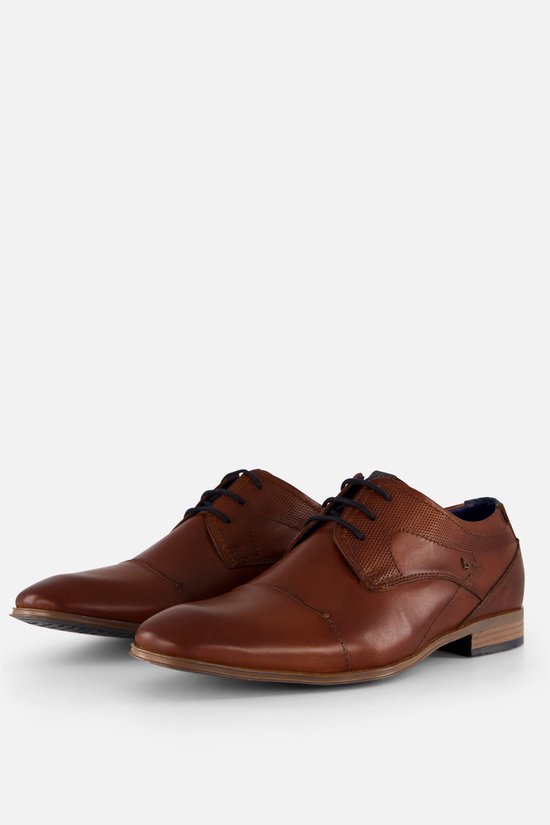Bugatti Heren Veterschoen | Cognac | Maat: 45