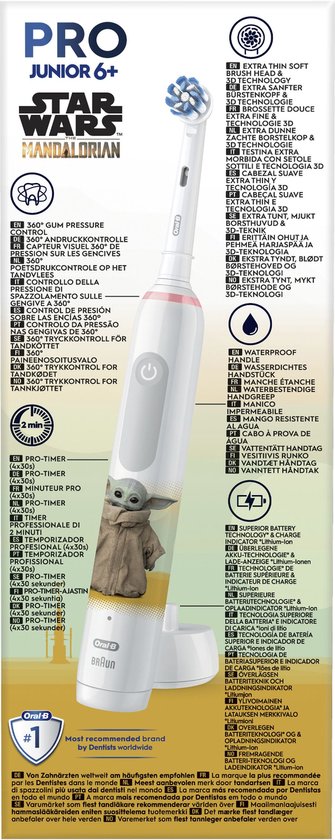 Oral B Elektrische Tandenborstel Pro 3 Junior Yoda