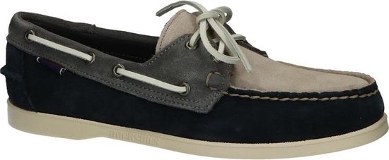Sebago Dockside Portland Blauwe/Grijze Bootschoenen