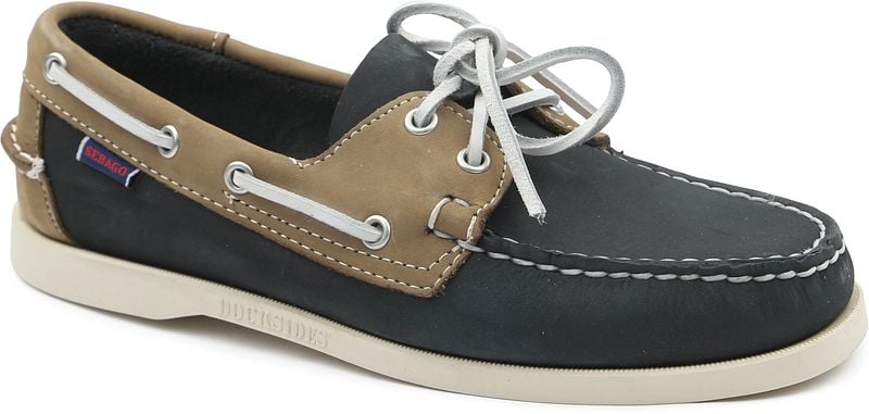 Sebago Dockside Portland Blauwe Bootschoenen