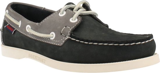 Sebago Heren Spinnaker Nubuck Navy Grey BLAUW 46