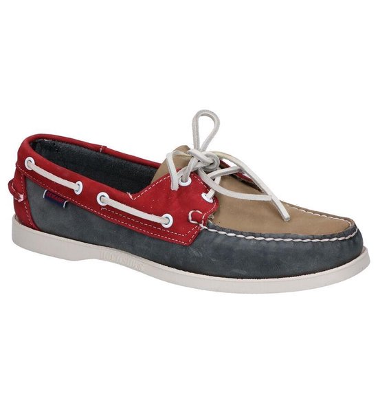 Sebago Dockside Portland Spinnaker Grijze Bootschoen