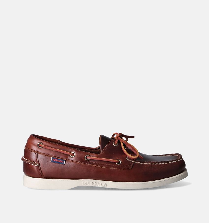 Sebago Portland Waxed Bruine Bootschoenen