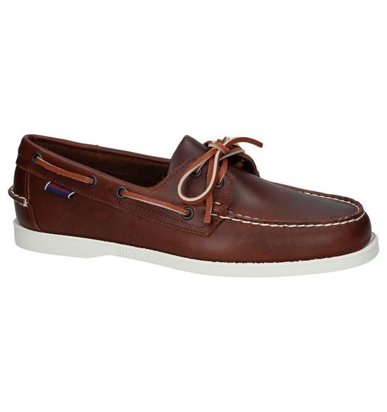 Sebago Portland Waxed Bruine Bootschoenen