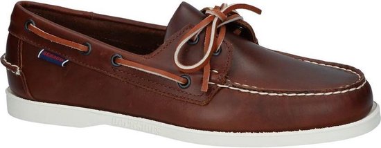 Sebago Portland Waxed Bruine Bootschoenen