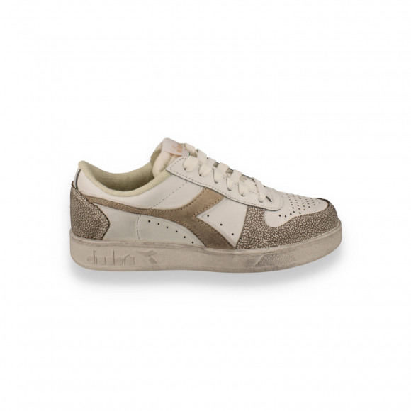 Diadora dames Basket Low Icona white/pastel rose WIT 37