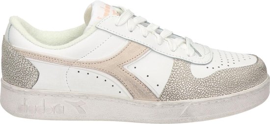 Diadora dames Basket Low Icona white/pastel rose WIT 42