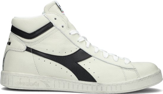 Diadora Game L High Waxed sneaker hoog White/Black WIT 45