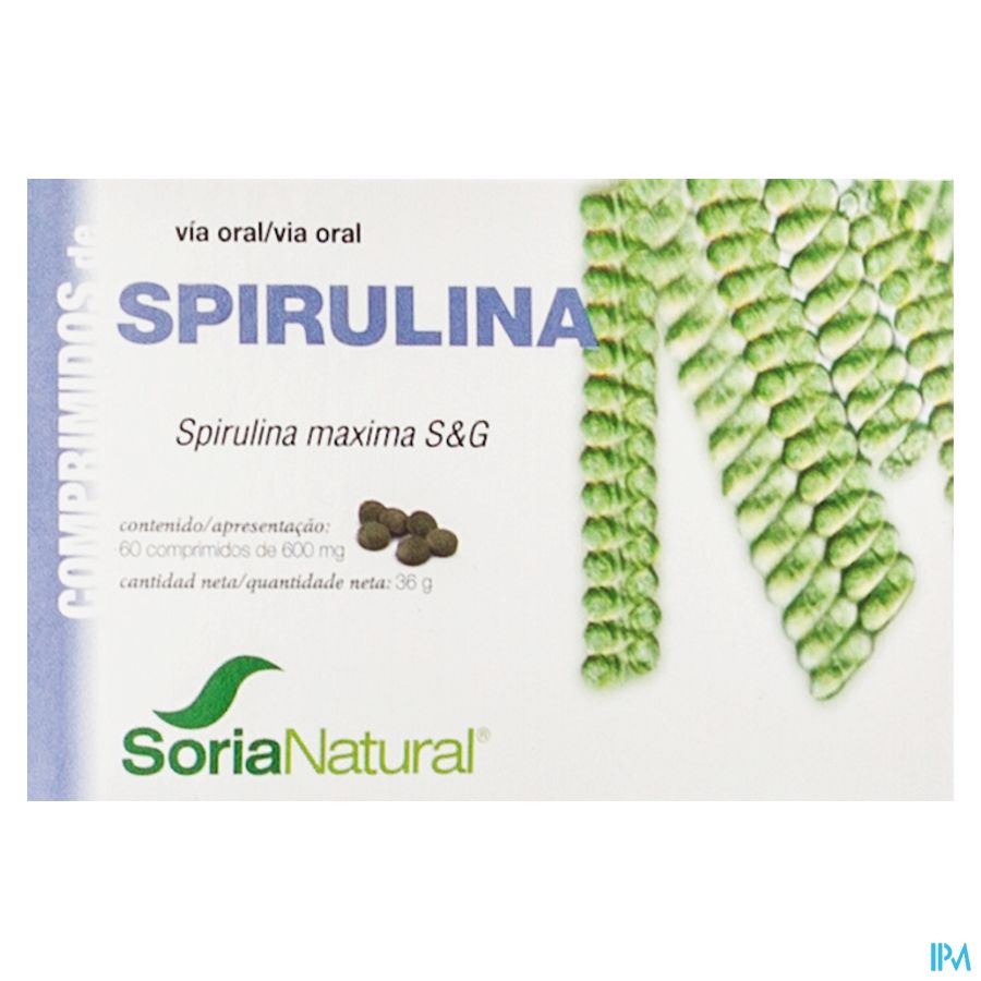 Soria 18-S Spirulina Maxima - 60 Tabletten