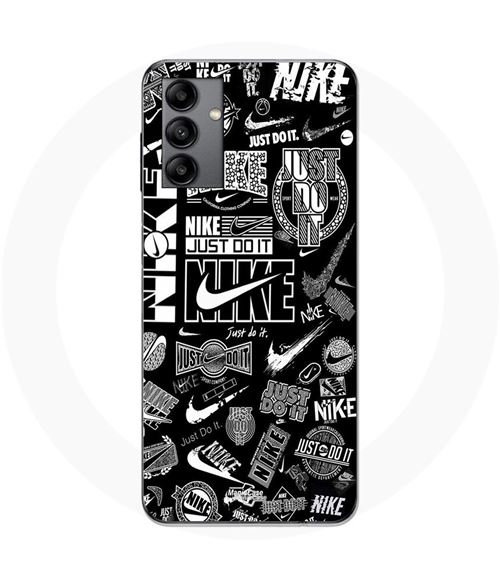 Hoesje voor Samsung Galaxy A04s Nike air logo Download Nike Graffiti Zwart Wit