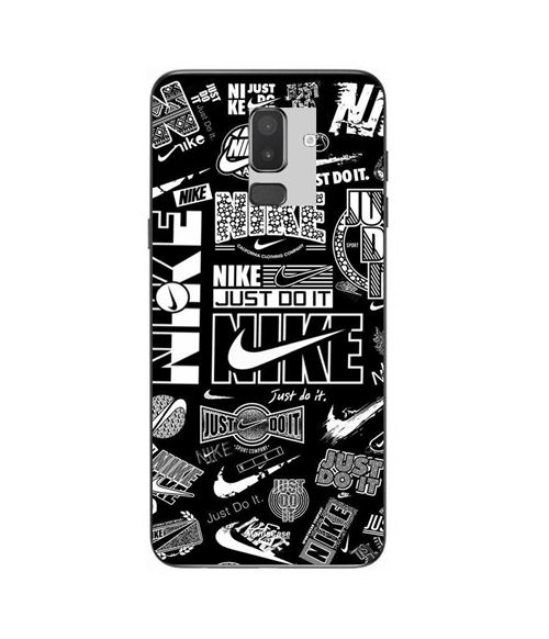 Hoesje Samsung Galaxy j8 2018 Nike air logo Download Nike Graffiti Zwart Wit Maniacase