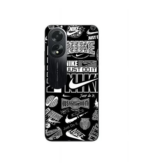 Etui Oppo A38 Nike air logo Download Nike Graffiti Zwart Wit Maniacase
