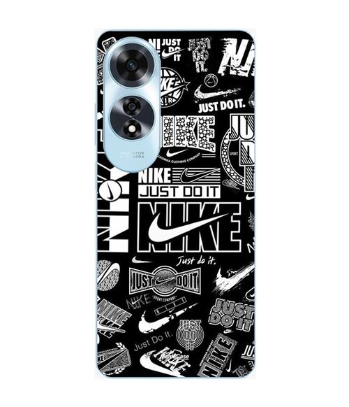 Etui Oppo A60 Nike air logo Download Nike Graffiti Zwart Wit Maniacase