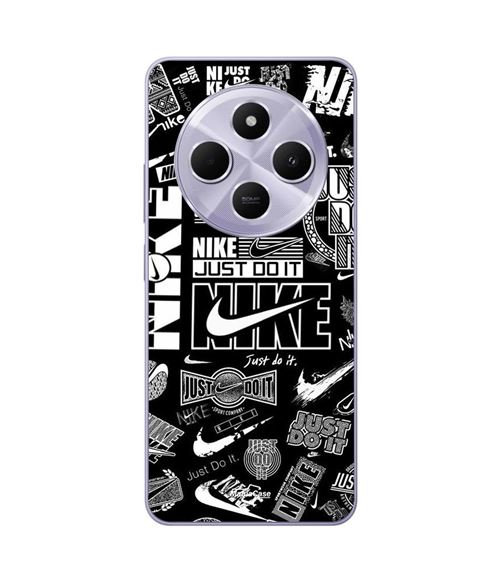 Beschermhoes Xiaomi Redmi 14C Nike air logo Download Nike Graffiti Noir et blanc Maniacase