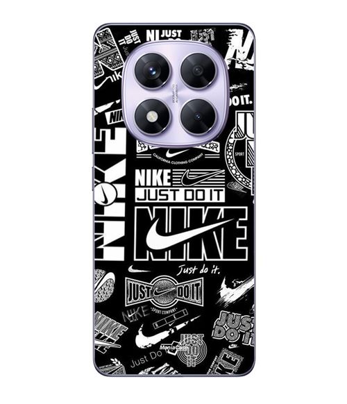 Coque Xiaomi Redmi Note 14 Pro 5G Nike air logo Download Nike Graffiti Noir et blanc Maniacase