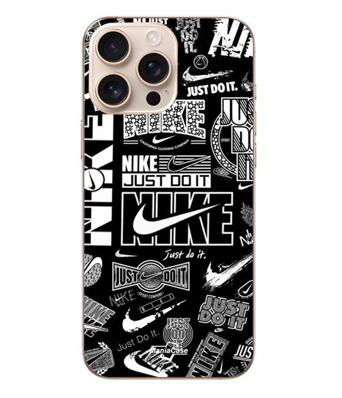 Iphone 16 Pro Max Nike air logo Download Nike Graffiti Noir et blanc Maniacase