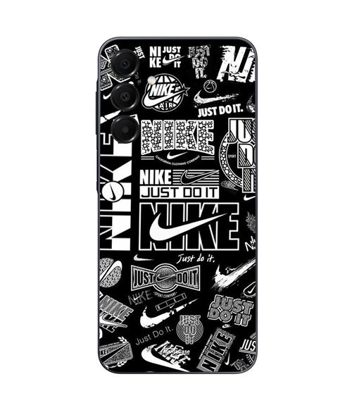 Etui Voor Samsung Galaxy A15 nike air logo Download Nike Graffiti Zwart Wit Maniacase