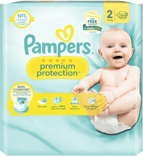 Pampers Premium Protection 2 | 23 stuks
