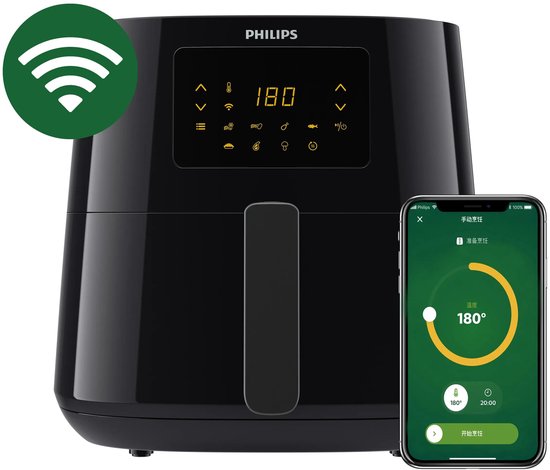 Philips Friteuse Essential Airfryer XL HD9280/70 2000 W Zwart