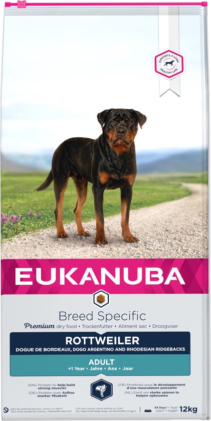 2x12kg Breed et Daily Care Rottweiler Eukanuba - Croquettes pour chien