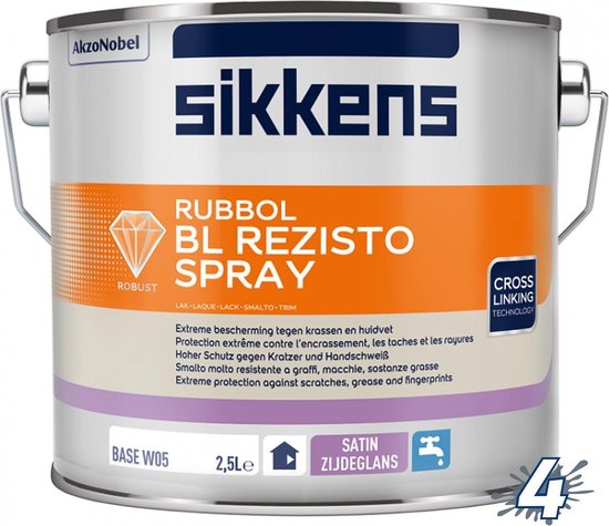 Sikkens Rubbol BL Rezisto Spray - Op Kleur Gemengd - 2.5L