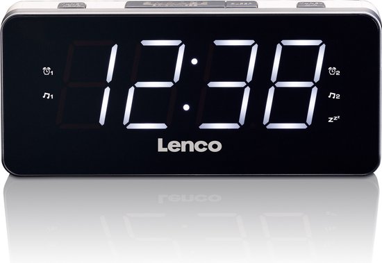 Lenco Wekkerradio Wit (cr-18)