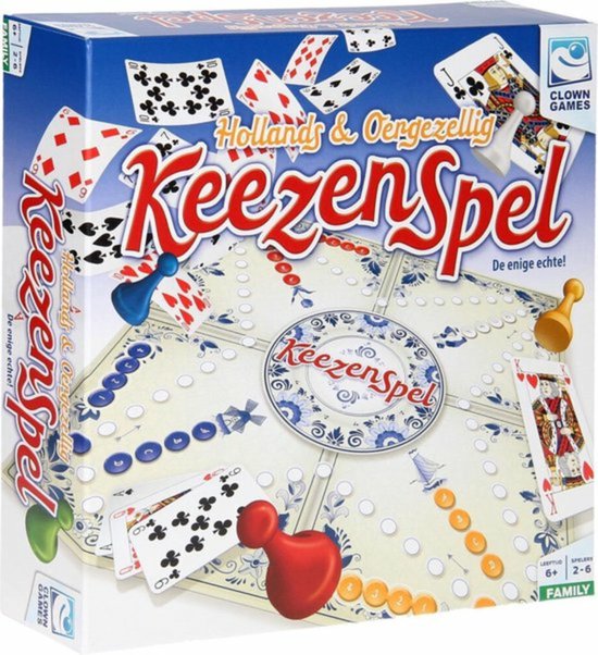 Clown Keezenspel dubbelzijdig bordspel - 2 tot 6 spelers