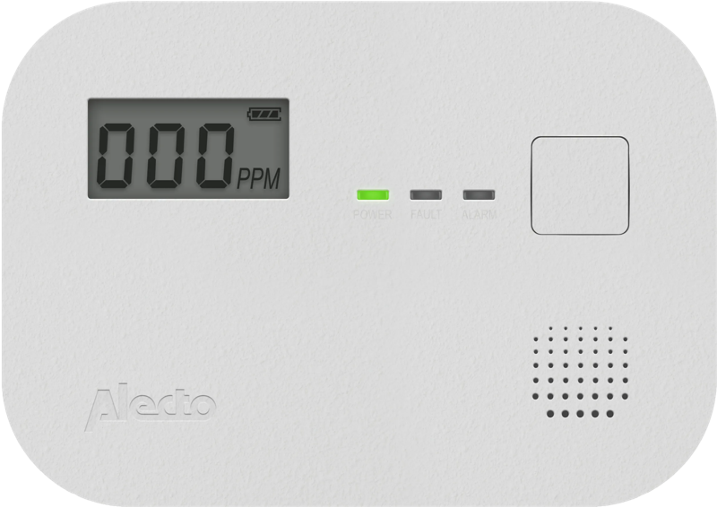 Alecto Koolmonoxidemelder CO-melder - Inclusief 3 AA Batterijen