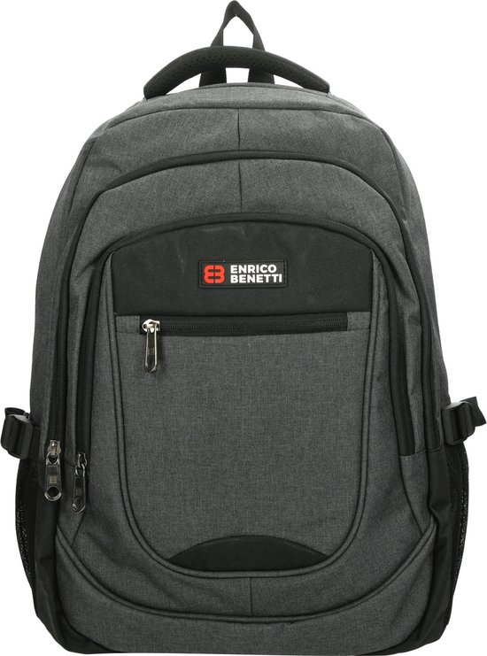 Enrico Benetti Hamburg Laptop Rugzak - 17" Laptop, 35,5 liter - 62125 - Grijs