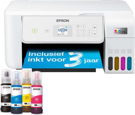 EPSON EcoTank ET-2876 Inkjet Multifunction Printer Color 33ppm A4