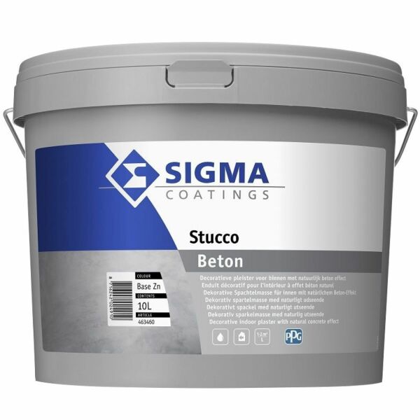 Sigma Stucco Beton Stucpleister 10L
