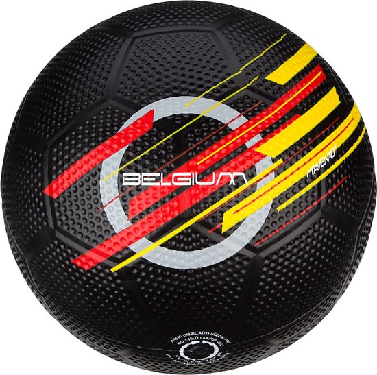 Rubber Voetbal Avento Belgium Nr | Zwart | Maat: 5