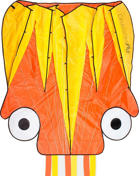 Vlieger Octopus Geel/oranje | Maat: 1Size