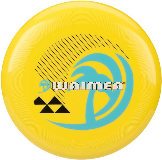 Waimea Werp Disk Frisbee 27cm Palm Springs Geel-Lichtblauw