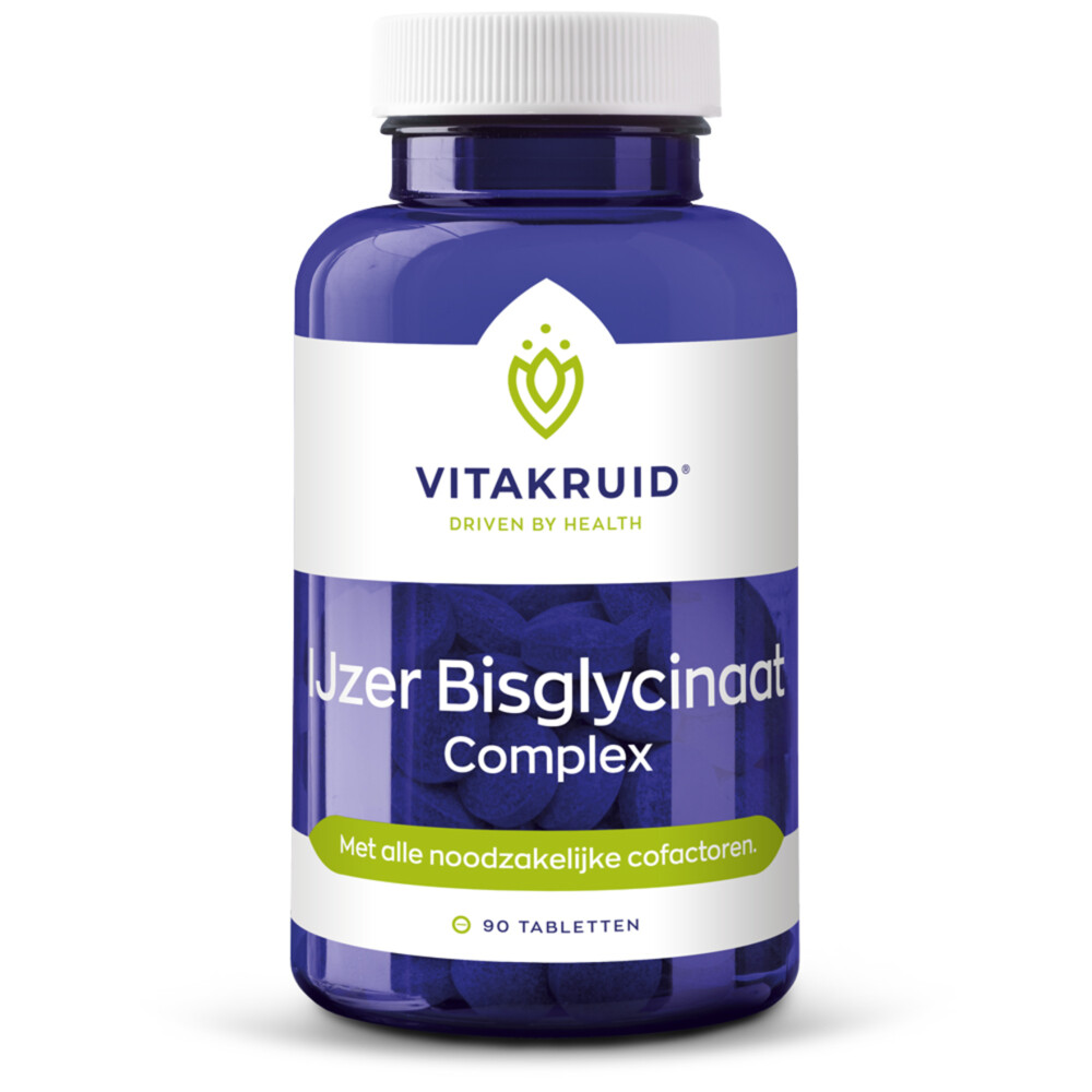 Vitakruid IJzer Bisglycinaat Complex - 90 Tabletten