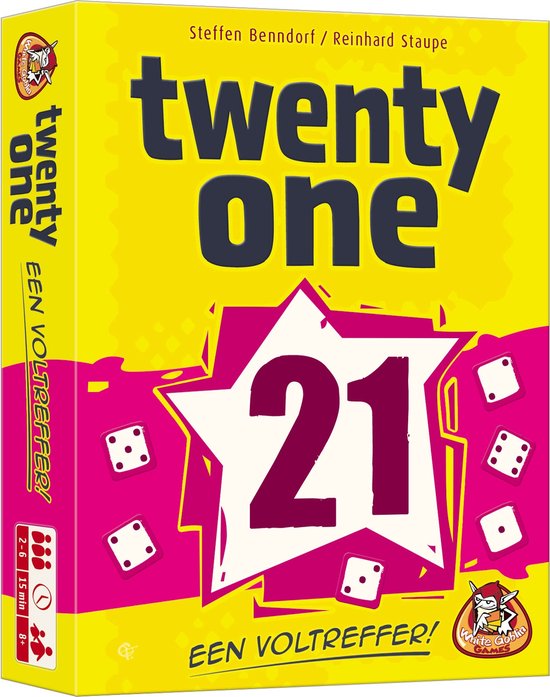 White Goblin Games - Twenty One (21) - Dobbelspel - 2 tot 6 spelers - Gezelschapsspel - Voor de hele familie - Vanaf 8 jaar