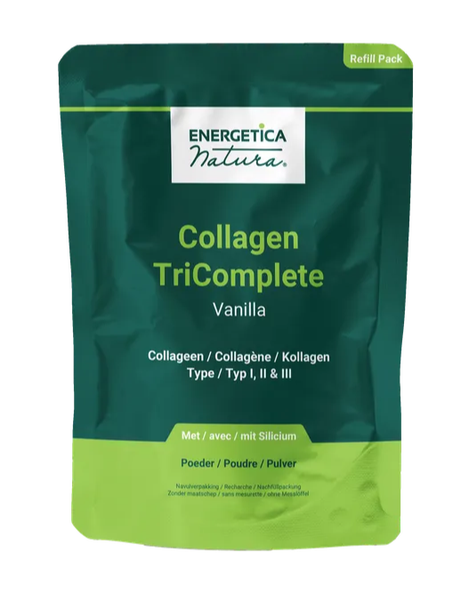 Energetica Natura Collagen Tricomplete Vanille Collageen | Navulverpakking 400 Poeder