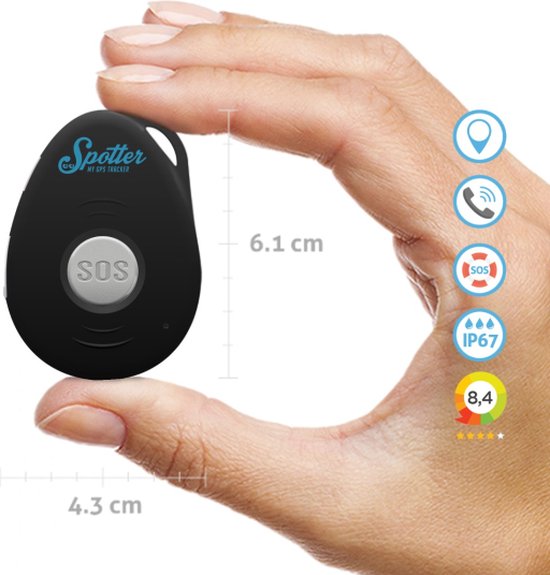 Spotter GPs Tracker Zwart (sp-1501)