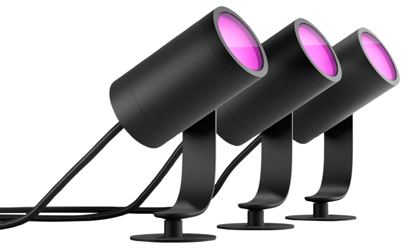Philips Hue Led Spot Lily Basis Kit 3-pack - Zwart