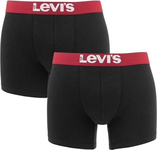 Levi's - Heren Onderbroeken 2-Pack Basic Boxers - Zwart - Maat M